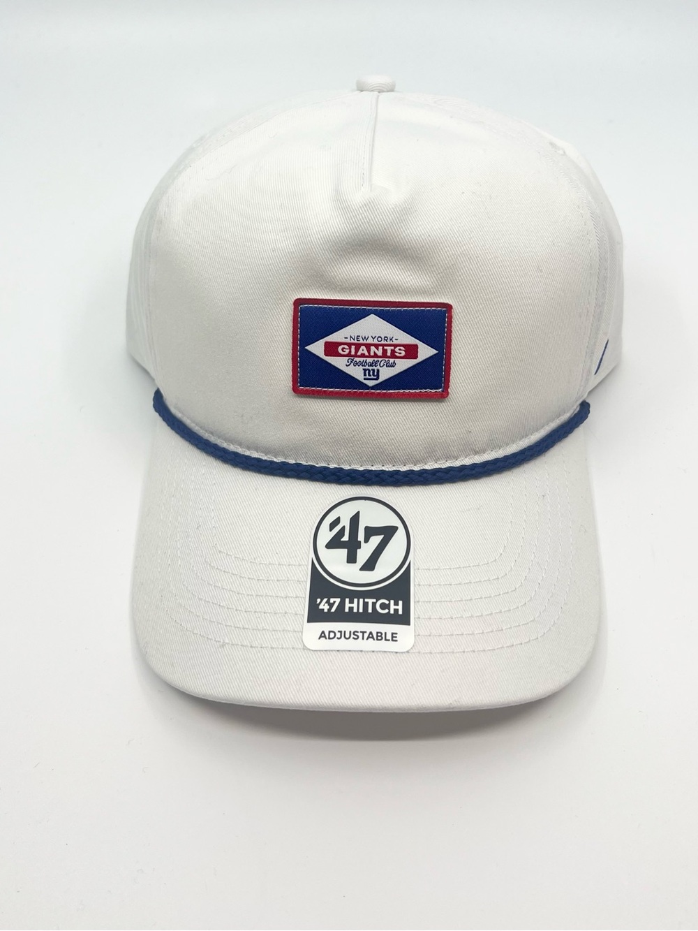 ‘47 Brand New York Giants Hitch White Rope SnapBack With Patch - BRAND NEW